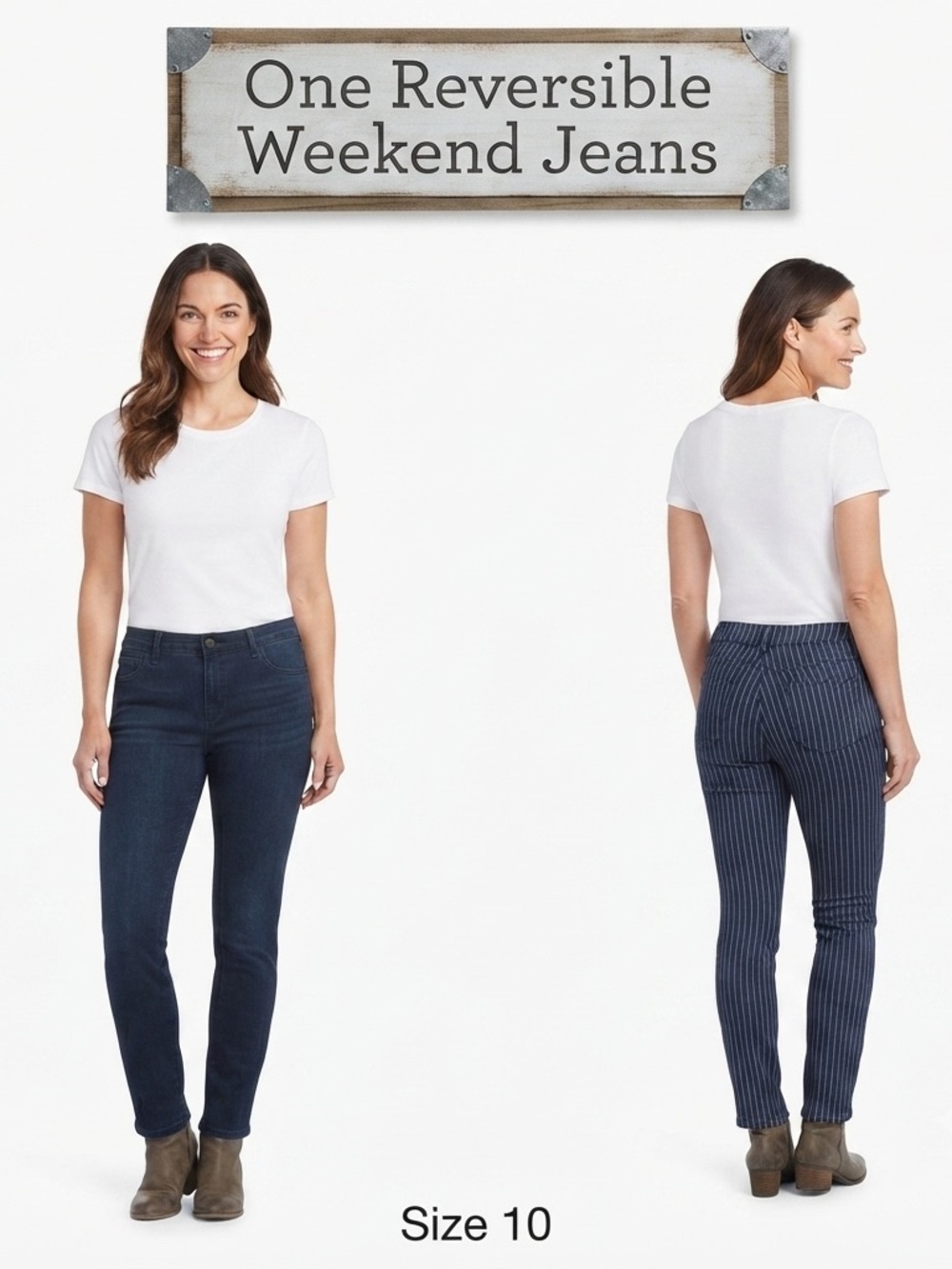 lOne Jeanswear Reversible Weekend Jeans 10/30